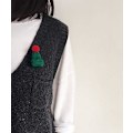 Miniatyrbild 3 av 5: Julklappstickad mössa, 50 st Mini Stickade Mössor Julgranspynt,