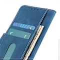 Miniatyrbillede 3 af 4: Retro Tekstur Læder Etui Til OnePlus CE 2 Lite 5G Blue