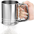Miniatyrbild 1 av 5: Mjölsikt 500ML Bakmjölsiktkopp i rostfritt stål Silver