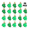 Miniatyrbild 1 av 5: 48 st. Patricks Day Shamrock-prydnader, Lyckoklöver