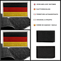 Miniatyrbillede 3 af 4: 2 Militær Patches - 8 x 5 cm - Sæt med 2 Ridse Flag Sy-på Patches