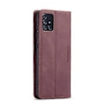 Miniatyrbild 3 av 5: Multifunktionellt horisontellt flip-läderfodral för Galaxy A51 Wine Red
