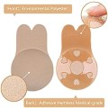 Miniatyrbilde 2 av 5: 11cm-Usynlig BH Silikon Lim Push Up BH Stroppeløs Dame