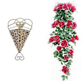 Miniatyrbild 2 av 3: Väggmonterad Växtkorg Vägg Hängande Blomkorg Hängande Blomkorg Ficka Blomkorgar Metall Hängande Planteringskärl