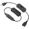 Miniatyrbilde 3 av 5: USB-kabel med PÅ/AV-bryter Forlengelseskabel USB-lampelinje USB fa