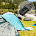 Pikkukuva 5 / 5: 12 kappaletta Tarp-tukisauvan muoviklipsit ulkokäyttöön (musta)