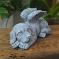 Miniatyrbillede 3 af 3: 1 stk. Resin Statue Pet Angel Sovende Hund Statue - Mindesmærke Sta
