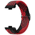 Miniatyrbillede 2 af 5: Justerbar flettet nylon urrem i vævet stil til Huawei Watch Fit 3 Style F