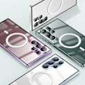 Miniatyrbild 2 av 5: Frostat Metall Skal för Samsung Galaxy S21 Ultra Silver