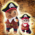 Pikkukuva 2 / 5: （S)Lemmikki Koirapuku Pirates of The Caribbean -tyyli Kissa-asut