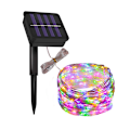 Miniatyrbild 1 av 5: （5m 50 LED, färg）Solcellsslinga Utomhus, Soldriven 8 Lägen