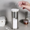 Miniatyrbillede 3 af 5: Rustfrit bomuldsdispenser kosmetisk bomuldsæske 8*8*19.5cm