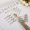 Miniatyrbild 5 av 5: 50-pack 1,75 tum Singel-Tand Curl Metallhårklämmor för Dreadlocks