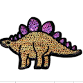 Miniatyrbillede 3 af 5: 14 stk. Børnebroderede Dinosaur-Applikationer til Syning/Strygning
