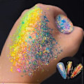 Pikkukuva 1 / 5: Heijastava Glitter Kynsijauhe Paljetit Kristallipigmentti Dippikromijauhe Kynsien DIY Pöly Kynsitarvikkeet Koristelu 03 3
