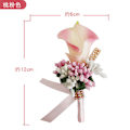 Miniatyrbilde 1 av 6: 10X6x6cm Bryllupsgave Bryllupsblomster til brudgommen 2 Bryllupsblomster til brystet Utsøkt Bryllupsblomster til brudgommen Simulert Bukett Rosa