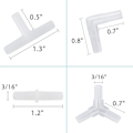 Miniatyrbillede 3 af 5: Akvarie Airline Slangeforbindelser Plast Inline Ventil, 40-Stykke