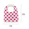 Miniatyrbillede 2 af 5: Stor Strikket Tote Taske Bog Opbevaring Taske Æstetisk Boho Håndtasker Kvinder Skuldertaske Casual Søde Shopping Tasker Lilla Purple