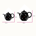 Miniatyrbillede 4 af 5: Vægure Kreativ DIY Akryl Kaffe Kop Tekande 3D Dekorativ