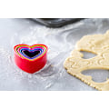 Miniatyrbillede 4 af 4: 5 stk., (hjerteformet) dobbeltsidet plast DIY bageværktøj runde S