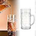 Miniatyrbilde 2 av 5: Uknuselig Plastikkølseidel Knusesikre Ølglass Klubb Bar Party Kald Drikke Juice Kopp Gjenbrukbare Drikkevannskopper 500ml