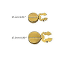 Miniatyrbilde 3 av 5: 10 stk. Runde Mansjettknapper i Messing, Mansjettlenker for Bryllup, Formell Skjorte, Herre Formelle Knappdeksler, Imitasjonsmansjettknapper, stor large
