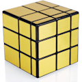Miniatyrbillede 2 af 5: 3x3x3 Spejl Speed ??Terning Puzzle Sort Krop + Sølv Mærkat (Gol