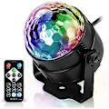 Miniatyrbilde 1 av 4: Discoking Discolys Partylys Discolys Lyseffekter 7 Farger Musikkstyrt Led Dj-lys Partybelysning Partylampe For Halloween Jul Ch