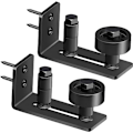 Miniatyrbild 1 av 5: 2-pack skjutdörr golvstyrning ladugårdsdörr rullar justerbar