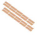 Miniatyrbillede 2 af 5: 20 stk. Miniature Bøjelig Lille Hegn til Hjemmehave Plantepotte DIY Projekt Mikro Landskabspleje Orange