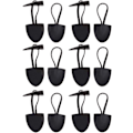 Miniatyrbillede 2 af 5: 6 Par Leather Knapper Horn Toggle Duffle Knapper til Frakke Kaffe