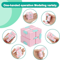 Miniatyrbilde 2 av 5: Uendelig kube fidget leketøy stressavlastende fidgeting spill (Macaro
