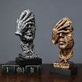 Miniatyrbillede 2 af 3: 1 stk. Statue, Moderne Harpiks Skulptur Dekorativ Kunst Statue Kreativ