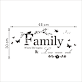 Miniatyrbild 3 av 5: Familjeväggdekal Citat Inspirerande Väggdekal Avtagbar V