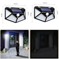 Miniatyrbild 1 av 5: 2-pack solcellslampor med rörelsesensor - 100 LED utomhus Moti