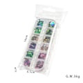 Miniatyrbillede 3 af 5: Neglekunst til neglekunst, Manicure muslingeskalsfragment ornament fancy