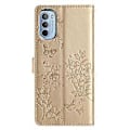 Miniatyrbillede 3 af 5: Sommerfugl og Blomster Etui til Motorola Moto G52 Gold