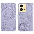 Pikkukuva 1 / 5: HT03 Nahkakotelo vivo X80 Lite/V25 5G -puhelimelle Purple