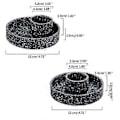 Miniatyrbillede 3 af 5: Røgelsespindeholder Røgelsespindebakke Skål Bundle Smudge Skål Røgelsespindebakker til Velstand og Held Ornament Sort Black