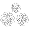 Miniatyrbild 1 av 5: Blomsterarrangemang Rostfritt Stål Hjälpmedel Håller Växterna i Vasen i Ordning för Odling Jordgubbsblomma Black 3pcs Set