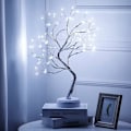 Miniatyrbillede 1 af 5: LED-trælys, 108 LED Bonsai-træ bordlampe justerbar kobber W