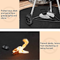 Miniatyrbillede 4 af 5: Brandsikker Ildstedsmatte (24 tommer) - Beskyttelse Under Grillen