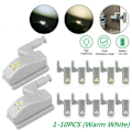 Miniatyrbild 2 av 5: 10PC LED Smart Sensor Hinge Cabinet Cupboard Wardrobe Cupboard