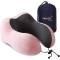 Miniatyrbillede 1 af 5: Memory Foam Rejsepude til Nakke, Hovedstøtte (Pink)