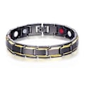 Miniatyrbild 1 av 5: Magnetarmband Terapi Viktminskning Artrit Hälsa Smärtlindring för Män Pojke black
