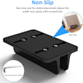 Miniatyrbillede 4 af 5: Sort Lodret Laptop Stativ, Justerbar Aluminium Laptop Stativ De