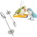 Miniatyrbillede 1 af 5: Fuglefrugtholder, Fuglespyd, (stor) Papegøje Frugtholder, Rustfrit