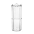 Miniatyrbillede 1 af 5: Plastik kosmetik opbevaringstank, håndklæde, vatpind æske, transparent 19*7c