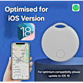Miniatyrbillede 3 af 8: Smart Air Tracker Tag (kun iOS) Bluetooth-genstandssporing, kompatibel med Apples Find My (kun iOS - MFI-certificeret) Hvid