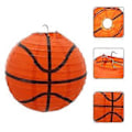 Miniatyrbillede 4 af 4: 3 stk. Basketball Lanterner Foldbare Papirlanterner Sports Tema Fødselsdagsfest Dekoration